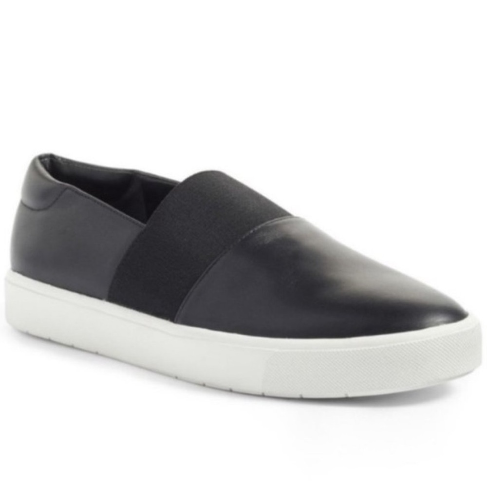Vince Corbin Leather Slip-On Sneakers